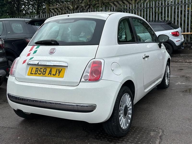 Used Fiat 500 Pop 69 HP (50 kW) 2009 White Cabriolet