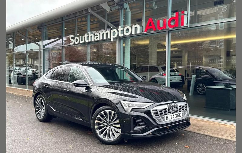 Black Used 2024 Audi Q8 e-tron S-Line SUV | £55,990 - Image 1/4