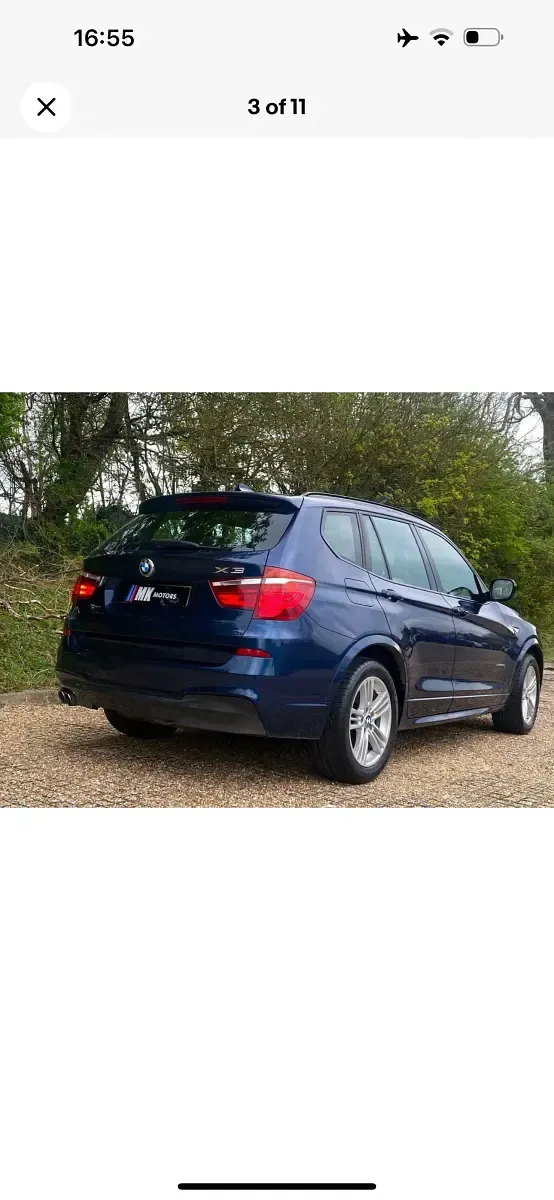 Used BMW X3 M Sport 254 HP (186 kW) 2011 Blue SUV