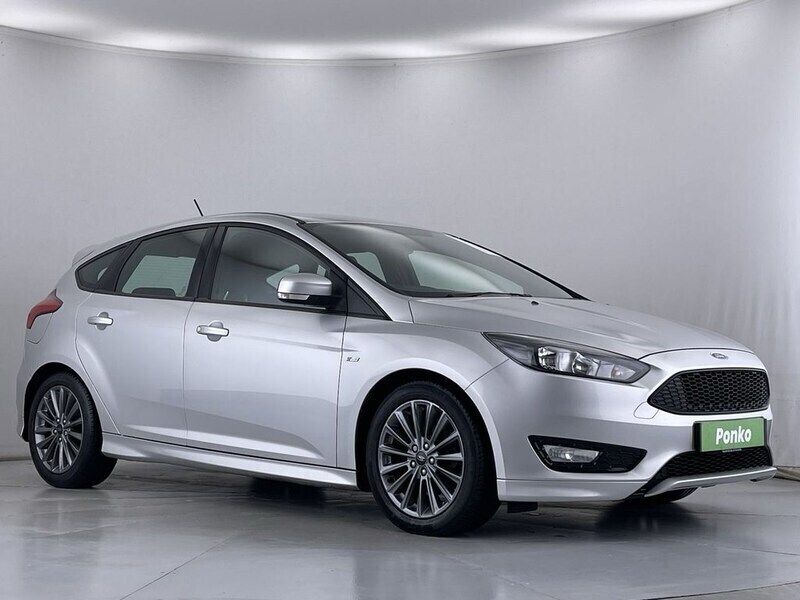 Silver Used 2018 Ford Focus ST-Line Hatchback | £9,980 (Good price) - Image 1/3