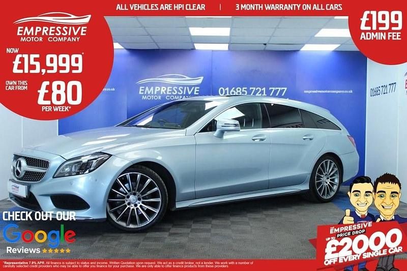 Silver Used 2016 Mercedes CLS220 Shooting Brake AMG line Estate | £15,999 - Image 1/4