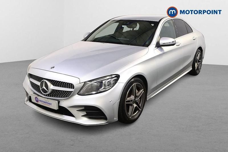 Used Mercedes C200 AMG Line Premium 184 HP (135 kW) 2019 Silver Sedan
