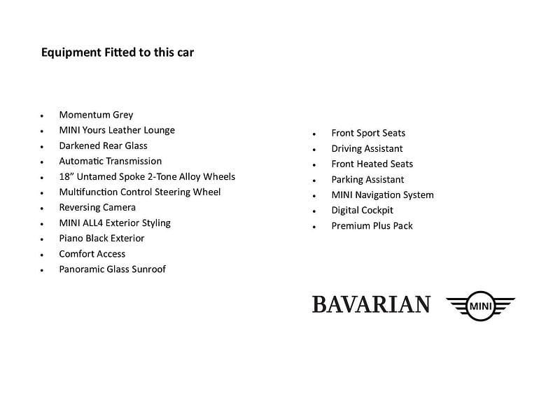 Used Mini Cooper Countryman Untamed Edition 134 HP (98 kW) 2024 Grey SUV