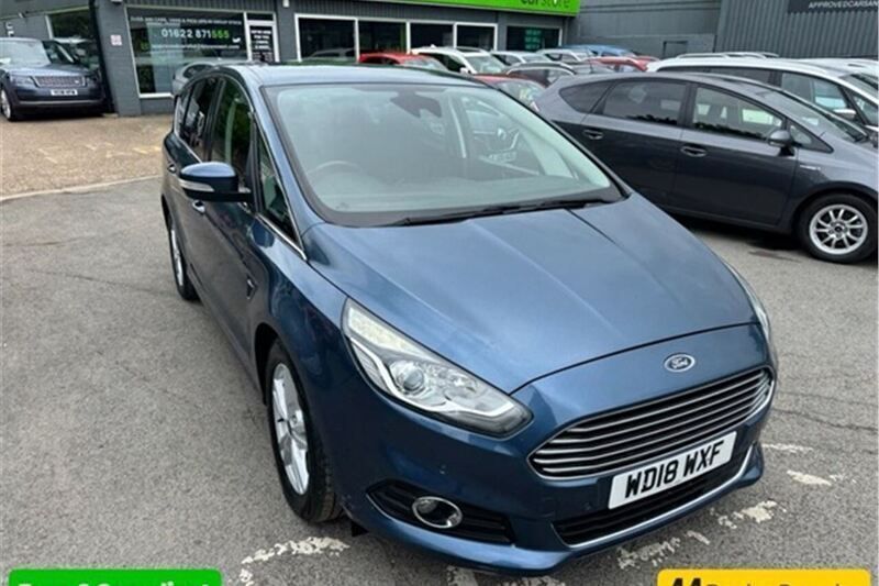 Blue Used 2018 Ford S-MAX Titanium MPV | £13,499 (Fair price) - Image 1/4