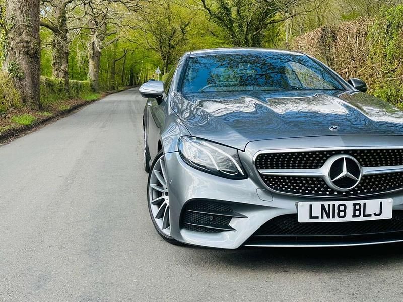 Used Mercedes E220 AMG line 2018 Grey Coupe