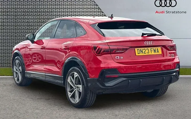 Used Audi Q3 Sportback Black Edition 190 HP (139 kW) 2023 Red SUV