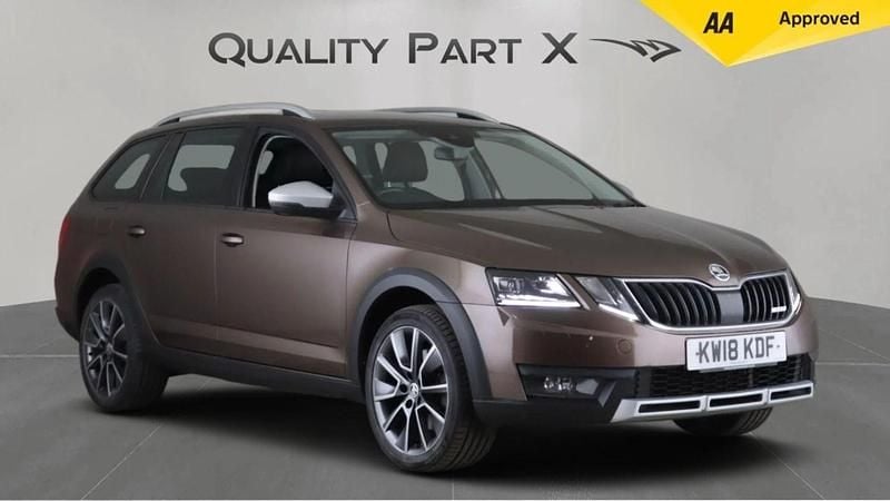 Brown Used 2018 Skoda Octavia Scout 4x4 Estate | £12,980 (Fair price) - Image 1/4