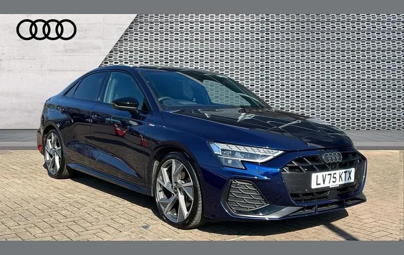 Used Audi A3 Black Edition 147 HP (108 kW) 2025 Blue Sedan