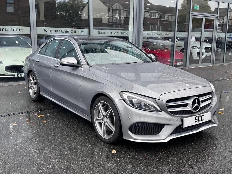 Silver Used 2015 Mercedes C250 AMG Line Premium Sedan | £9,995 (Fair price) - Image 1/4