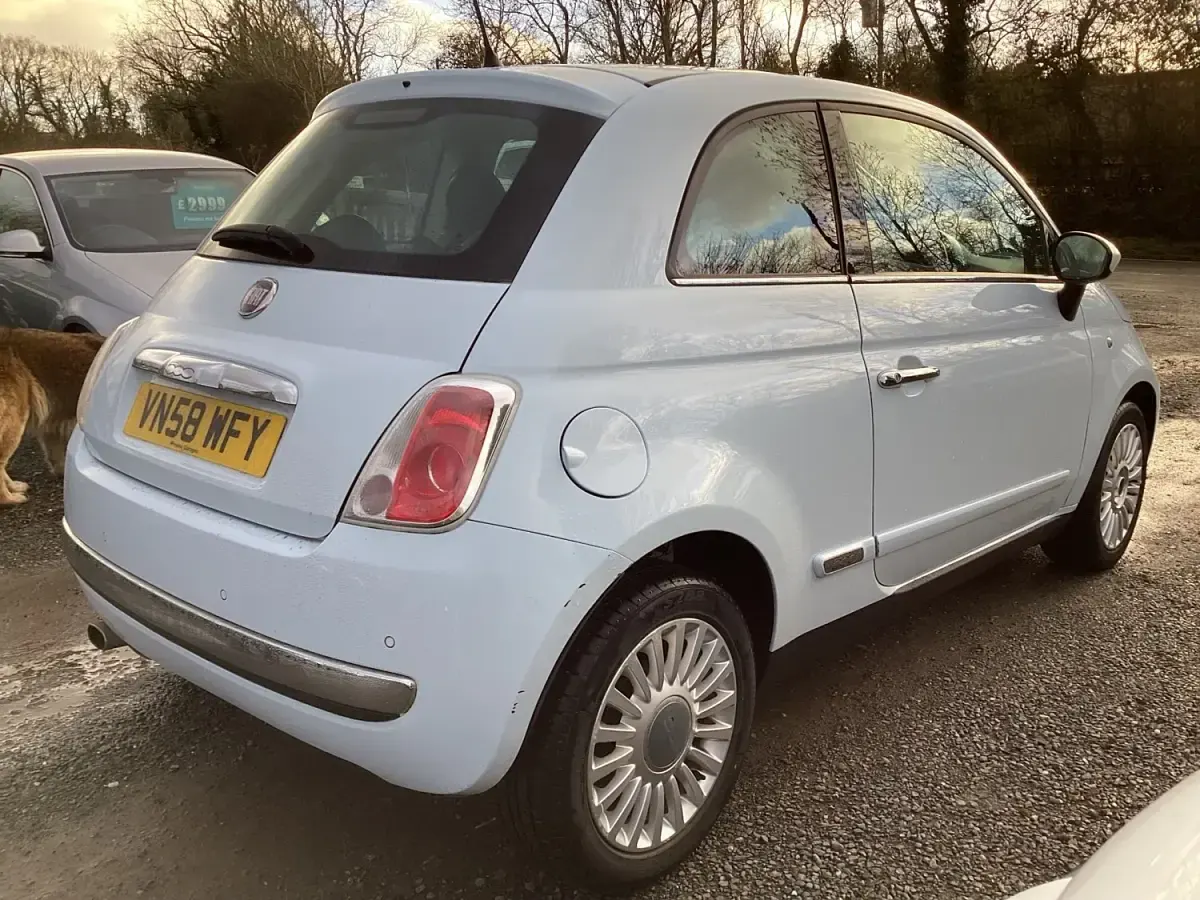 Occasion Fiat 500 Lounge 69 ch (50 kW) 2008 Bleue Citadine