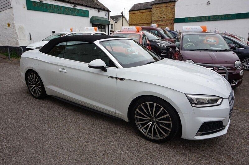 White Used 2018 Audi A5 Cabriolet S-Line Cabriolet | £16,200 (Fair price) - Image 1/4