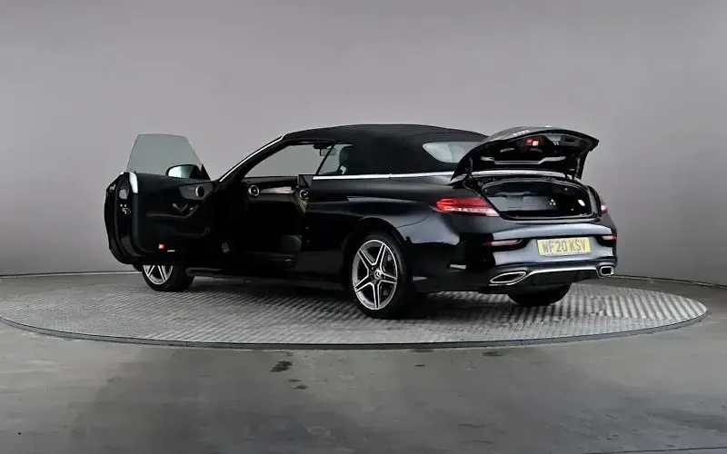 Used Mercedes C200 AMG line 184 HP (135 kW) 2020 Black Cabriolet