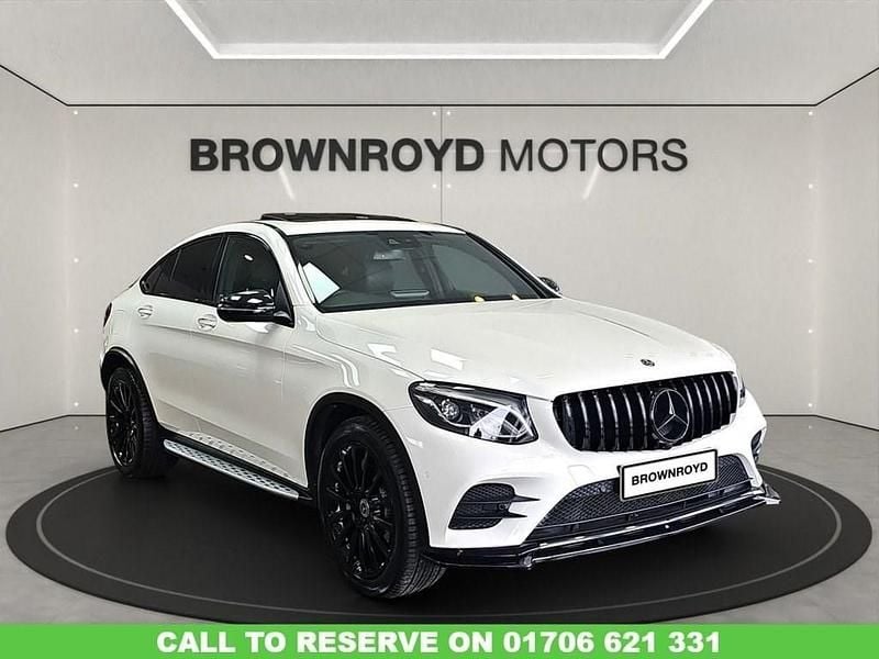 Used Mercedes GLC250 AMG line 2018 White Coupe