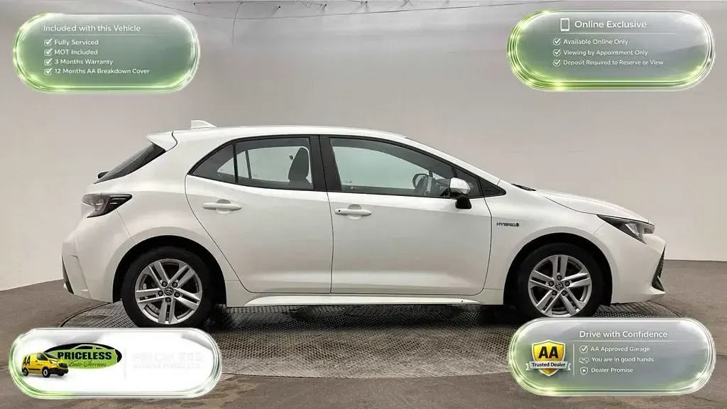 Used Toyota Corolla 122 HP (89 kW) 2021 White Hatchback