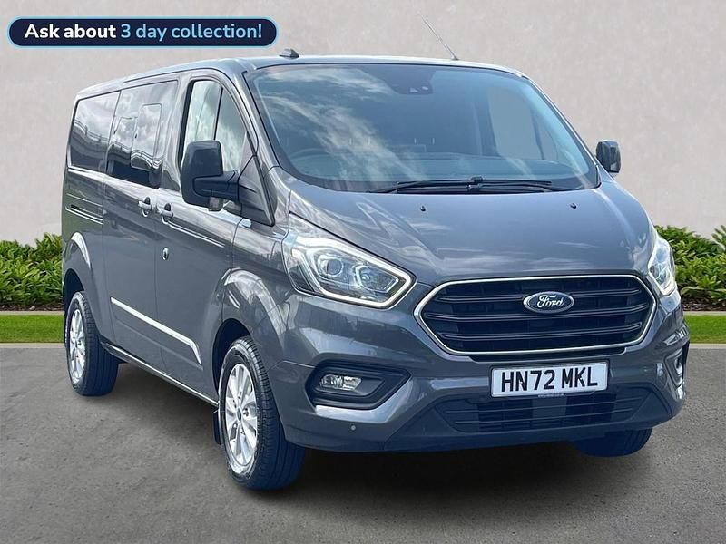 Grey Used 2022 Ford Transit Custom Limited Van | £25,250 (Fair price) - Image 1/4