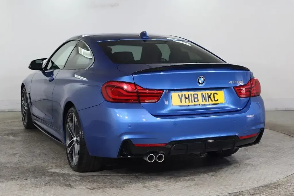 Begagnad BMW 420 M Sport 190 HK (139 kW) 2018 Blå Sportkupé