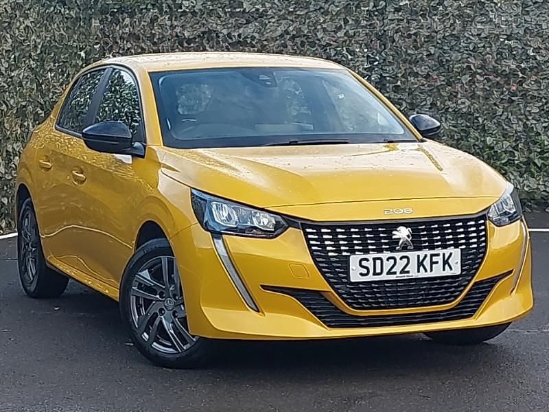 Yellow Used 2022 Peugeot 208 Active Premium Hatchback | £11,998 (Fair price) - Image 1/4