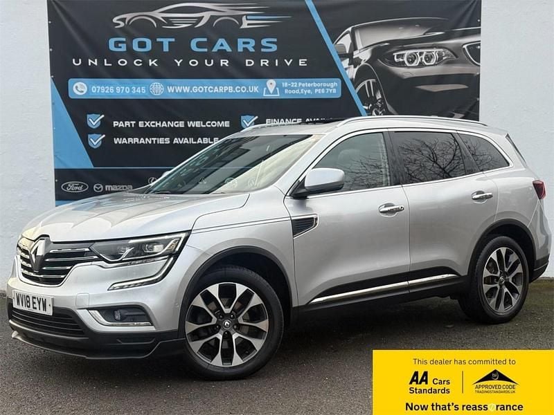 Silver Used 2018 Renault Koleos Signature SUV | £9,495 (Fair price) - Image 1/3