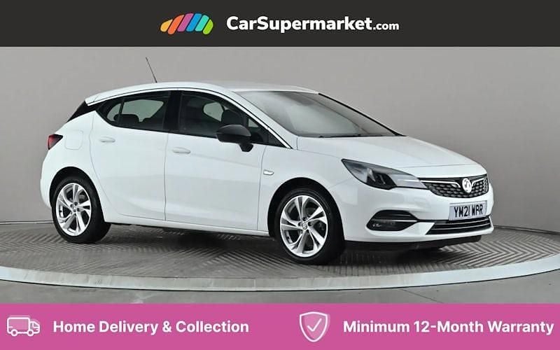 White Used 2021 Vauxhall Astra SRi Hatchback | £10,497 (Fair price) - Image 1/4