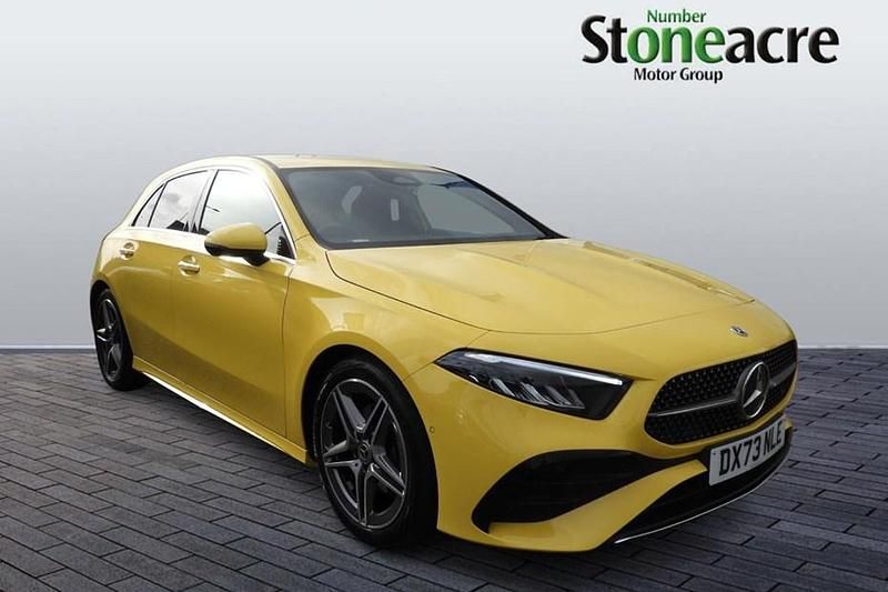 Used Mercedes A180 Executive 136 HP (100 kW) 2023 Yellow Hatchback