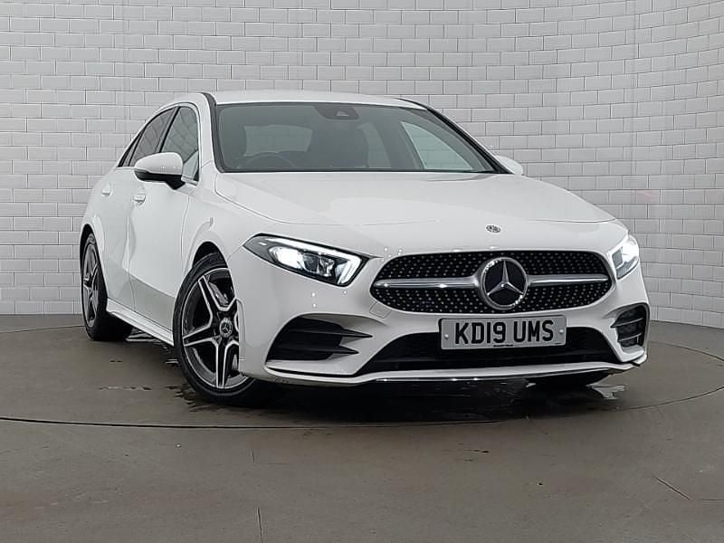 White Used 2019 Mercedes A250 AMG line Sedan | £17,498 (Fair price) - Image 1/4