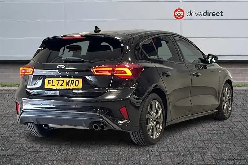 Begagnad Ford Focus ST-Line 2018 Blå Halvkombi