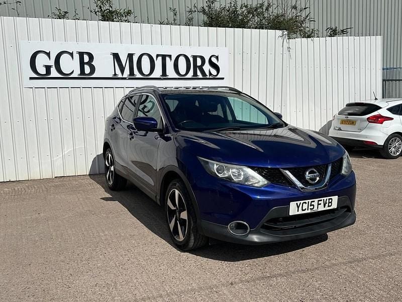 Begagnad Nissan Qashqai N-TEC 2015 Blå SUV