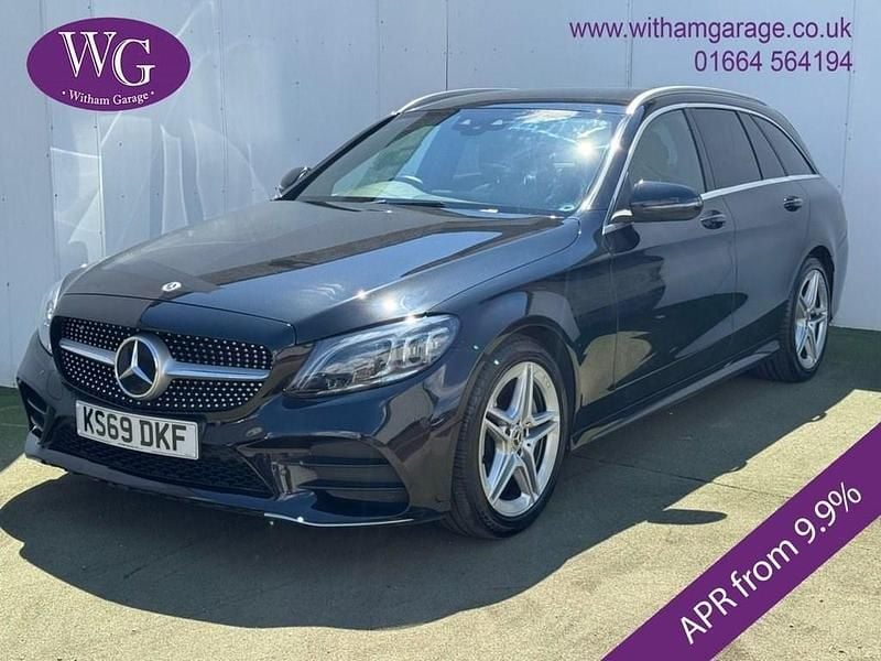 Black Used 2019 Mercedes C300 AMG line Estate | £17,950 (Good price) - Image 1/4