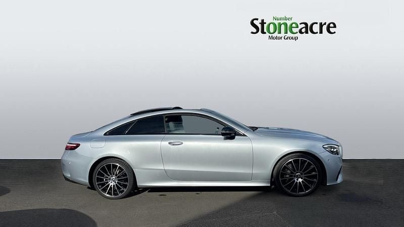 Used Mercedes E300 AMG line 258 HP (189 kW) 2022 Silver Coupe