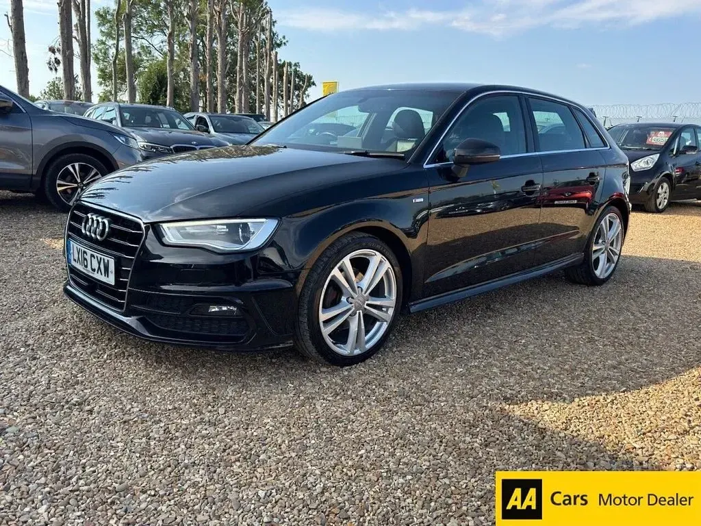 Used Audi A3 Sportback S-Line 150 HP (110 kW) 2016 Black Hatchback