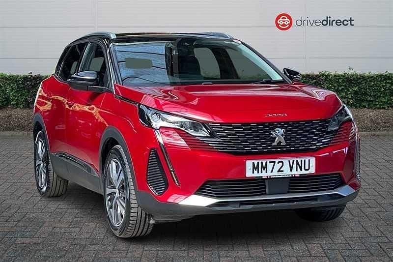 Red Used 2022 Peugeot 3008 Allure+ SUV | £16,549 (Fair price) - Image 1/4