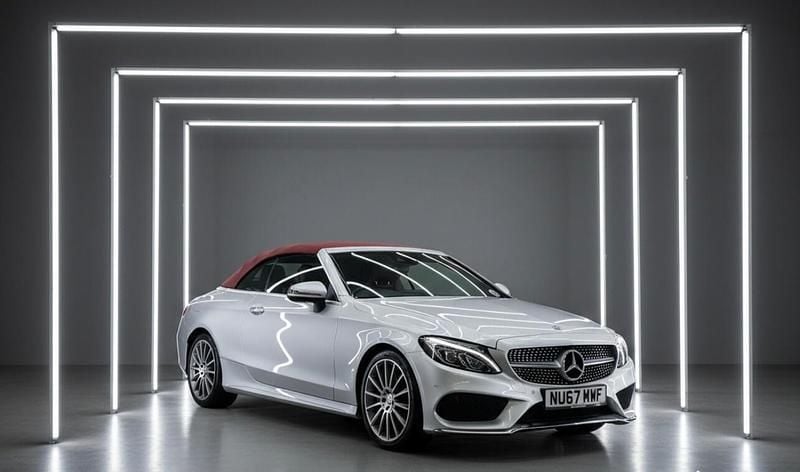 Used Mercedes C200 AMG Line Premium Plus 2017 Silver Cabriolet