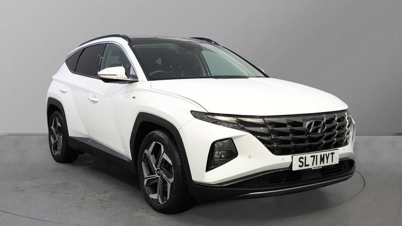 Polar white Used 2021 Hyundai Tucson Ultimate SUV | £22,448 (Fair price) - Image 1/4