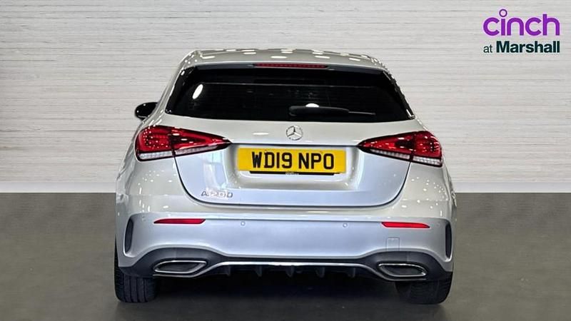 Used Mercedes A200 AMG Line Premium 163 HP (119 kW) 2019 Silver Hatchback