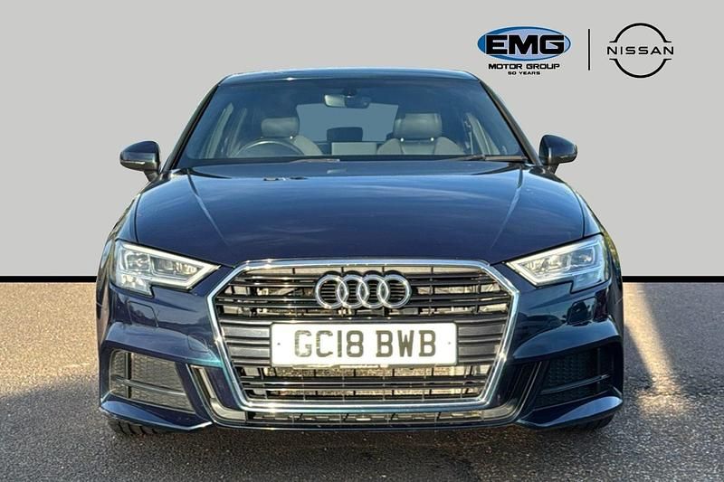 Used Audi A3 S-Line 190 HP (139 kW) 2018 Blue Sedan
