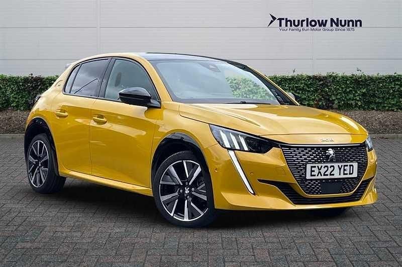 Yellow Used 2022 Peugeot 208 GT Hatchback | £16,249 (Fair price) - Image 1/4