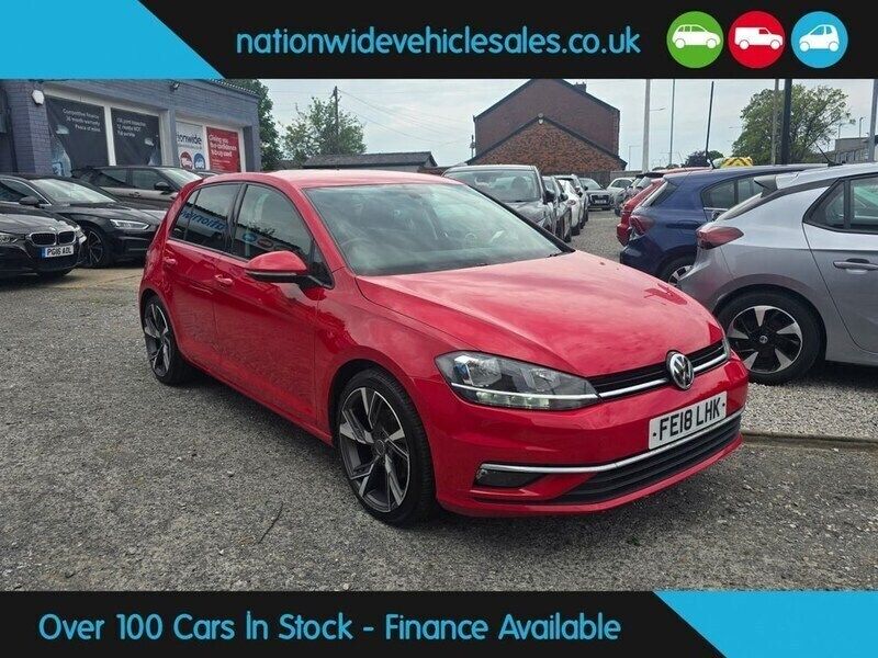 Red Used 2018 VW Golf VII GT Hatchback | £11,061 (Fair price) - Image 1/4