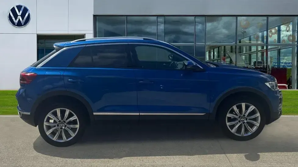 Used VW T-Roc SEL 150 HP (110 kW) 2021 Ravenna blue SUV