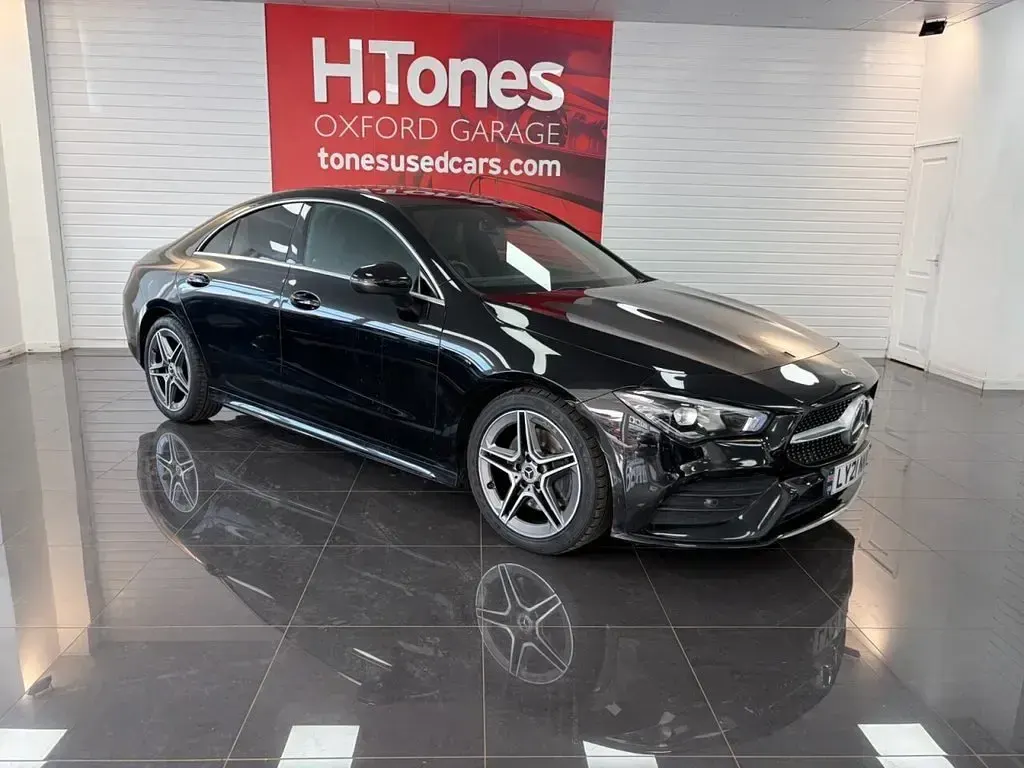 Used Mercedes CLA220 AMG line 190 HP (139 kW) 2021 Black Coupe