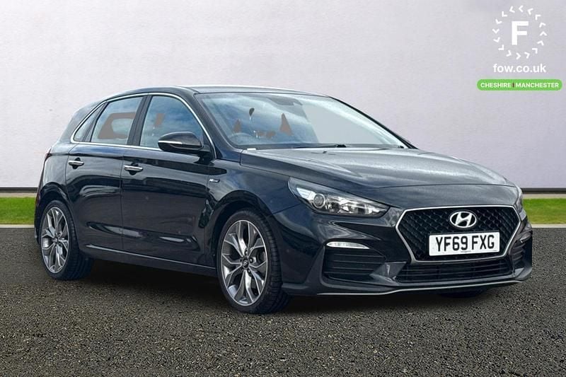 Black Used 2019 Hyundai i30 N Line Hatchback | £13,399 (Fair price) - Image 1/4