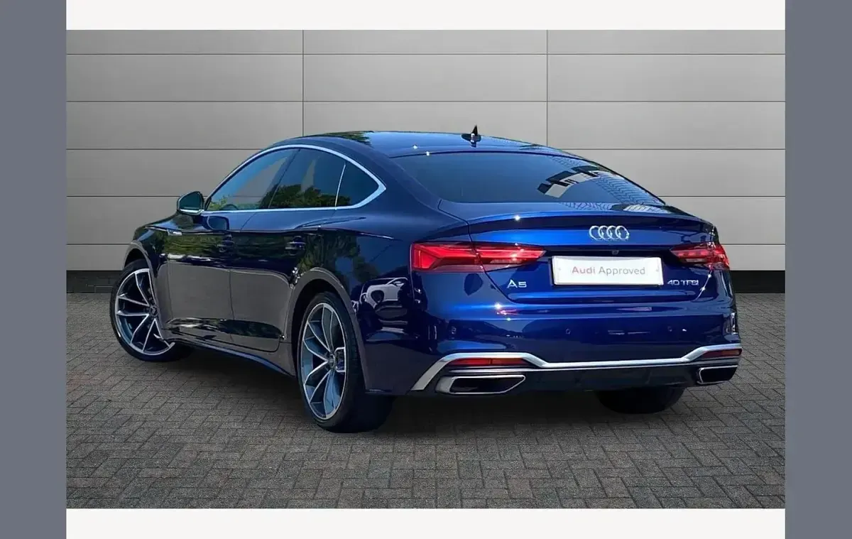 Used Audi A5 S-Line 200 HP (147 kW) 2024 Blue Hatchback