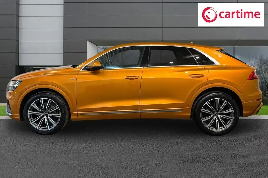 Used Audi Q8 S-Line 286 HP (210 kW) 2021 Orange SUV