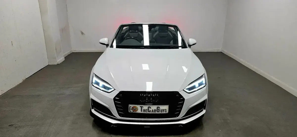 Used Audi A5 Cabriolet S-Line 190 HP (139 kW) 2019 White Cabriolet