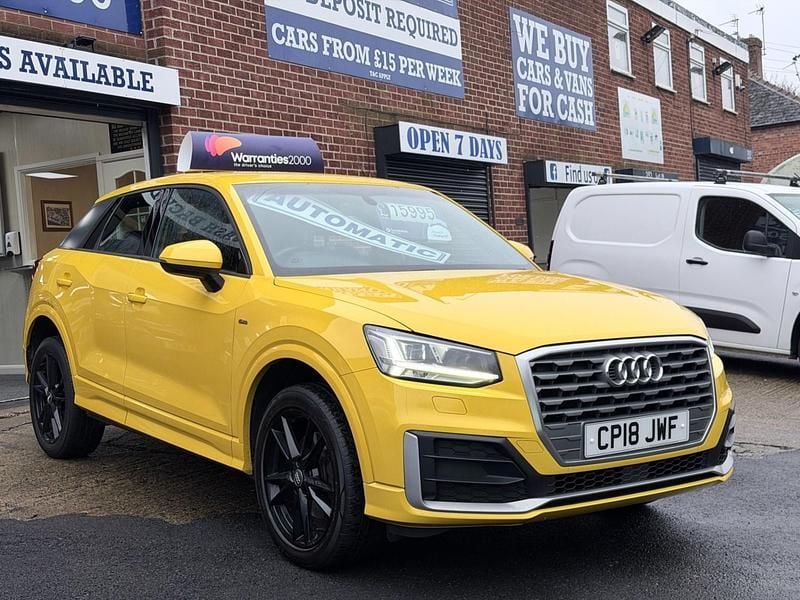 Begagnad Audi Q2 S-Line 150 HK (110 kW) 2018 Gul SUV