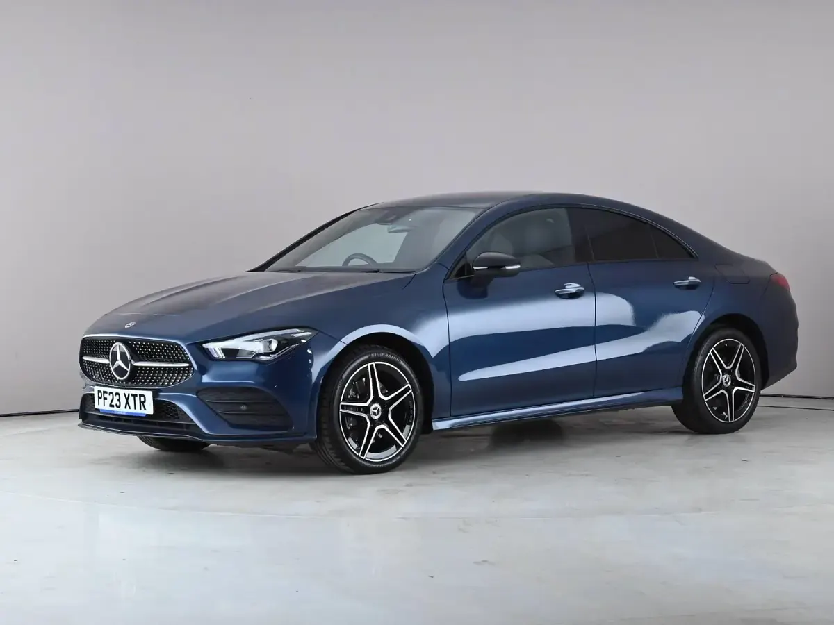 Used Mercedes CLA250e AMG line 2023 Blue Coupe