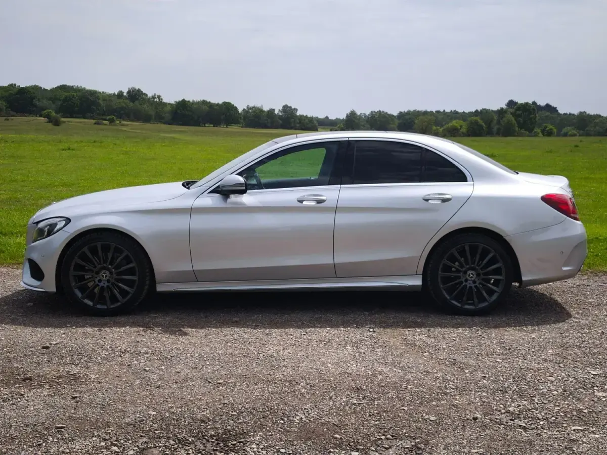 Usado Mercedes C250 AMG Line Premium Plus 2018 Prateado Sedan