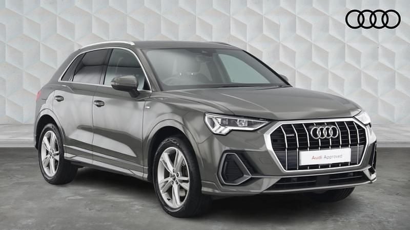 Grey Used 2021 Audi Q3 S-Line SUV | £25,650 (Fair price) - Image 1/4