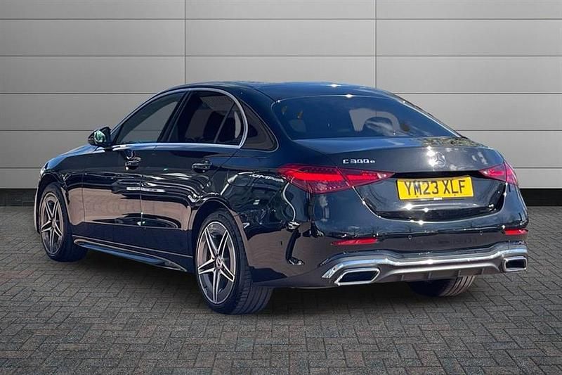 Used Mercedes C300e AMG line 313 HP (230 kW) 2023 Black Sedan