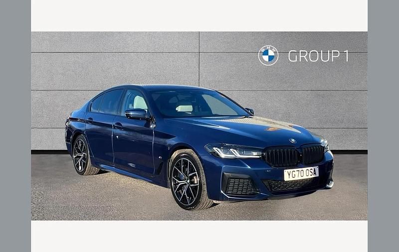 Used BMW 530e M Sport 292 HP (214 kW) 2021 Blue Sedan