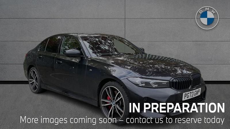 Black Used 2024 BMW 330e M Sport | £31,990 (Good price) - Image 1/4